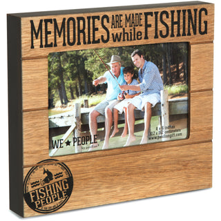 Fishing People 6.75" x 7.5" Frame (holds 4" x 6" photo)