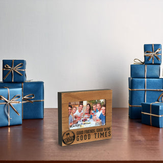 Wine People 6.75" x 7.5" Frame (holds 4" x 6" photo)