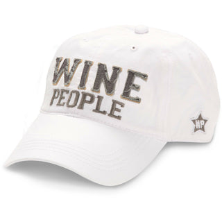 Wine People White Adjustable Hat