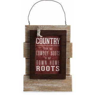 Country People 5.25" Self-Standing or Hanging Plaque