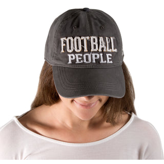 Football People Dark Gray Adjustable Hat