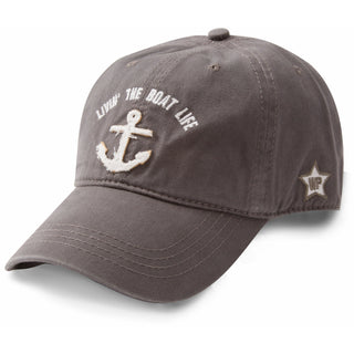 Livin' The Boat Life White Adjustable Hat