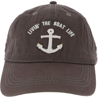 Livin' The Boat Life White Adjustable Hat