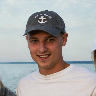 Livin' The Boat Life White Adjustable Hat