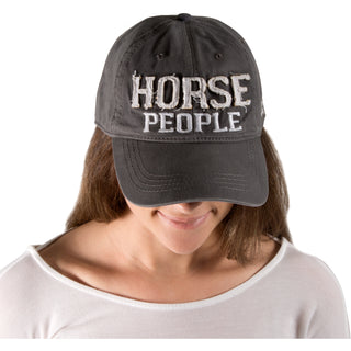 Horse People Dark Gray Adjustable Hat