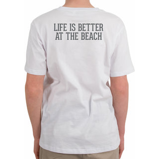 Beach People Medium White Unisex T-Shirt