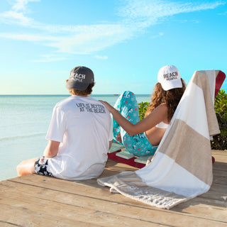 Beach People Medium White Unisex T-Shirt