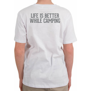 Camping People Large White Unisex T-Shirt