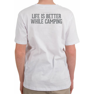 Camping People Large White Unisex T-Shirt