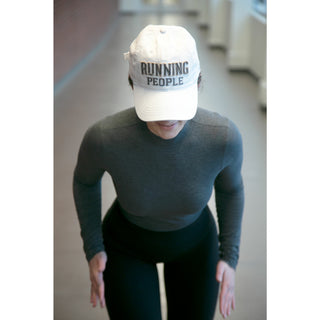 Running People White Adjustable Hat