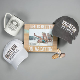 Vacation People Dark Gray Adjustable Hat