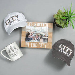 City People White Adjustable Hat