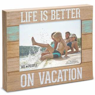 Vacation People 9" x 7.25" Frame (Holds 5" x 7" photo)
