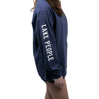 Lake People Small Navy Unisex Long Sleeve T-Shirt