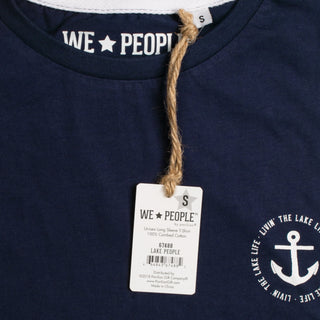 Lake People Small Navy Unisex Long Sleeve T-Shirt