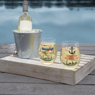 Better at the Lake 18 oz Stemless Wine Glass