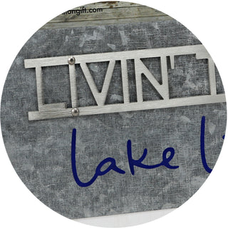 Lake Life 8.25" x 9" Frame (Holds 4" x 6" Photo)