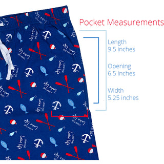 Lake Life XS Navy Unisex Lounge Pants