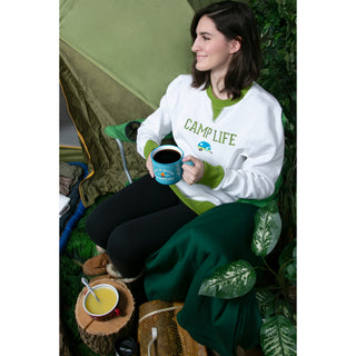 Camp Life White Unisex Crewneck Sweatshirt