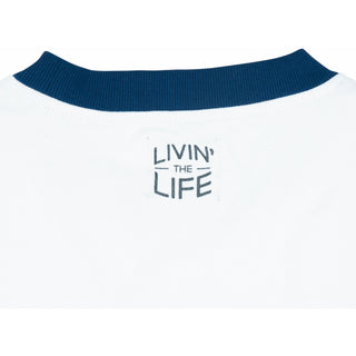 Beach Life M White Unisex Crewneck Sweatshirt