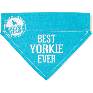 Best Yorkie 7" x 5" Canvas Slip on Pet Bandana