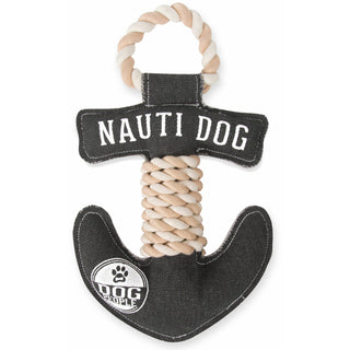 Nauti Dog 12" Canvas Dog Toy on Rope