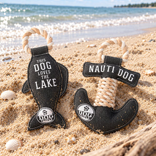 Lake Dog 12" Canvas Dog Toy on Rope