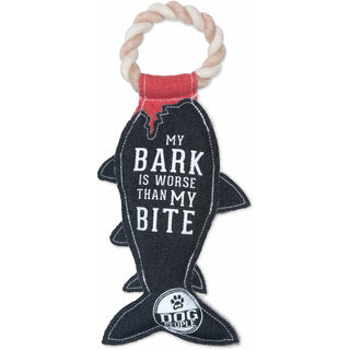 My Bite 13" Canvas Dog Toy on Rope