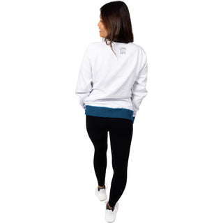 River Life White Unisex Crewneck Sweatshirt