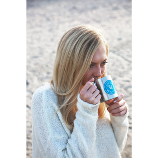 Beach 10 oz Stainless Steel Carabiner Mug