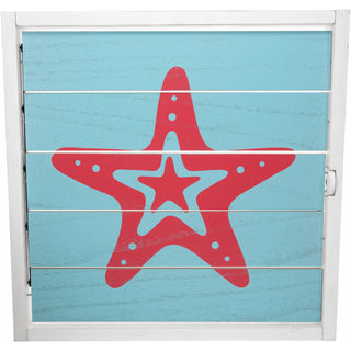Beach Time 14.5" Decorative Framed Window Shutter