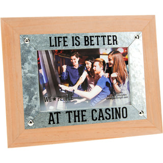 Casino People 9.5" x 7.5" Frame (Holds 6" x 4" Photo)