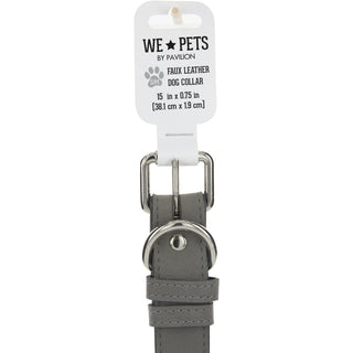 S/M Big Brother 16" PU Leather Pet Collar