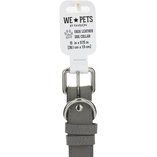 S/M Big Brother 16" PU Leather Pet Collar