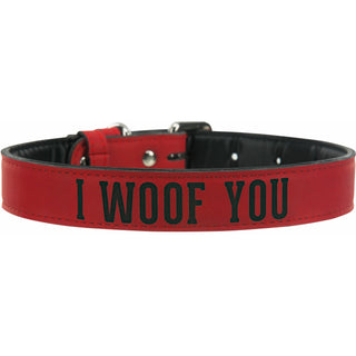 Woof 21" PU Leather Pet Collar