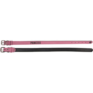 L/XL Princess 30" PU Leather Pet Collar