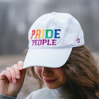 Pride People White Adjustable Hat