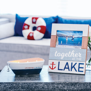 On the Boat Triple Wick 10 oz Soy Wax Candle Scent: Tranquility