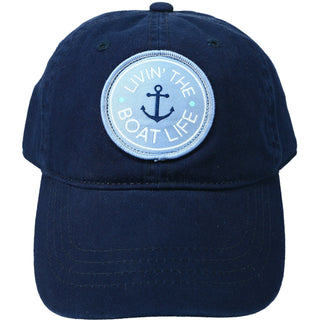 Boat Life Navy Adjustable Hat