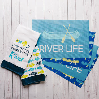 River Tea Towel Gift Set (2 - 19.75" x 27.5")
