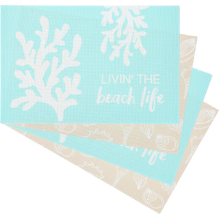 Beach Placemat Gift Set (4 - 17.75" x 11.75")