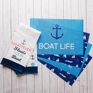 Boat Placemat Gift Set (4 - 17.75" x 11.75")