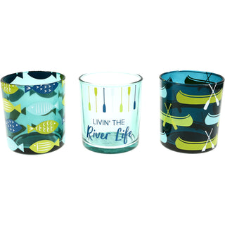 River 3 Assorted Votive Holders