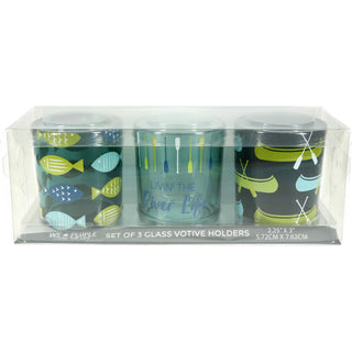 River 3 Assorted Votive Holders