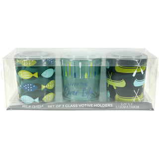 River 3 Assorted Votive Holders