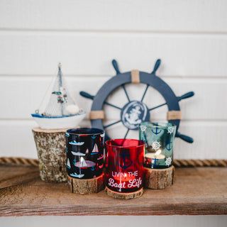 Boat  3 Assorted Votive Holders