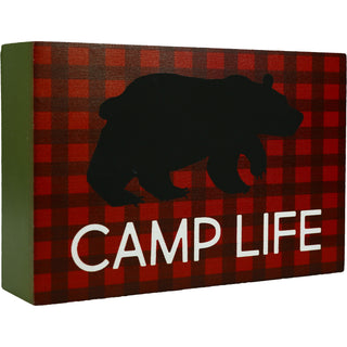 Camp Life 6" x 4" MDF Plaque