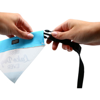 Lake Dog 7" x 5" Canvas Slip on Pet Bandana