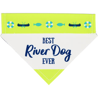 River Dog 12" x 8" Canvas Slip on Pet Bandana