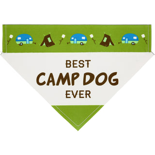 Camp Dog 12" x 8" Canvas Slip on Pet Bandana